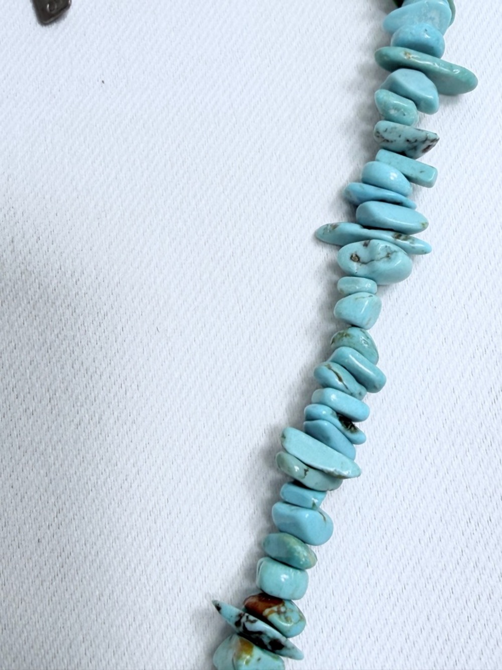 Peyote Bird Vintage Sterling Silver Turquoise Necklace 16”-18” - Picture 7 of 12